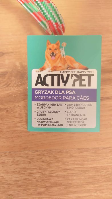 zabawka dla psa gryzak szarpak activ pet nowy