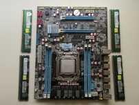 Б.у. комплект материнская плата Huanan X79+Xeon E5-1650 v2+32 gb ddr3