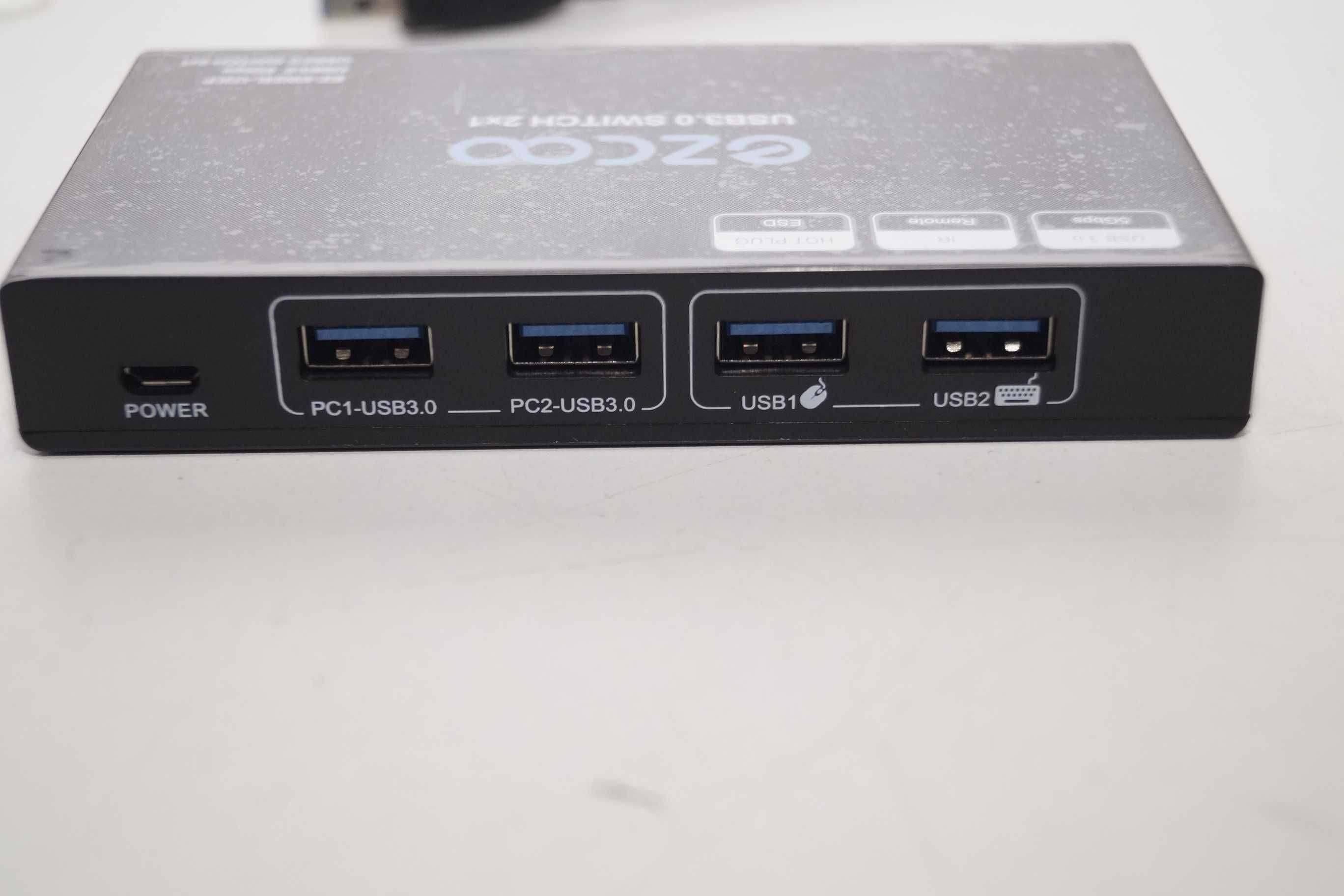 Switch USB 3.0 wyjścia 2w4 pilot zdalnego sterowania przełącznik KVM