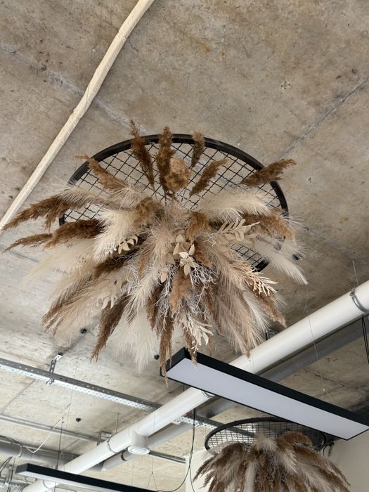 Декор із сухоцвітом