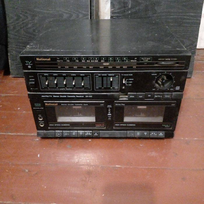 Кассетный ресивер NATIONAL  SA-W3 редкий под реставрацию