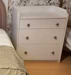 Camoda branca 3 gavetas HAUGA Ikea