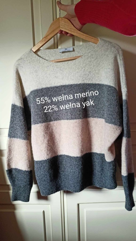 Sweter wełna merino, wełna yak Peter Hahn