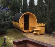 Sauna Beczka Bania Ogrodowa Ruska Balia z Piecem HARVIA Full Wypas !!!