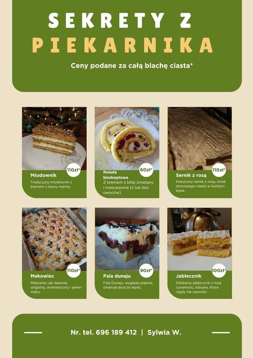 Domowe ciasta na zamówienie