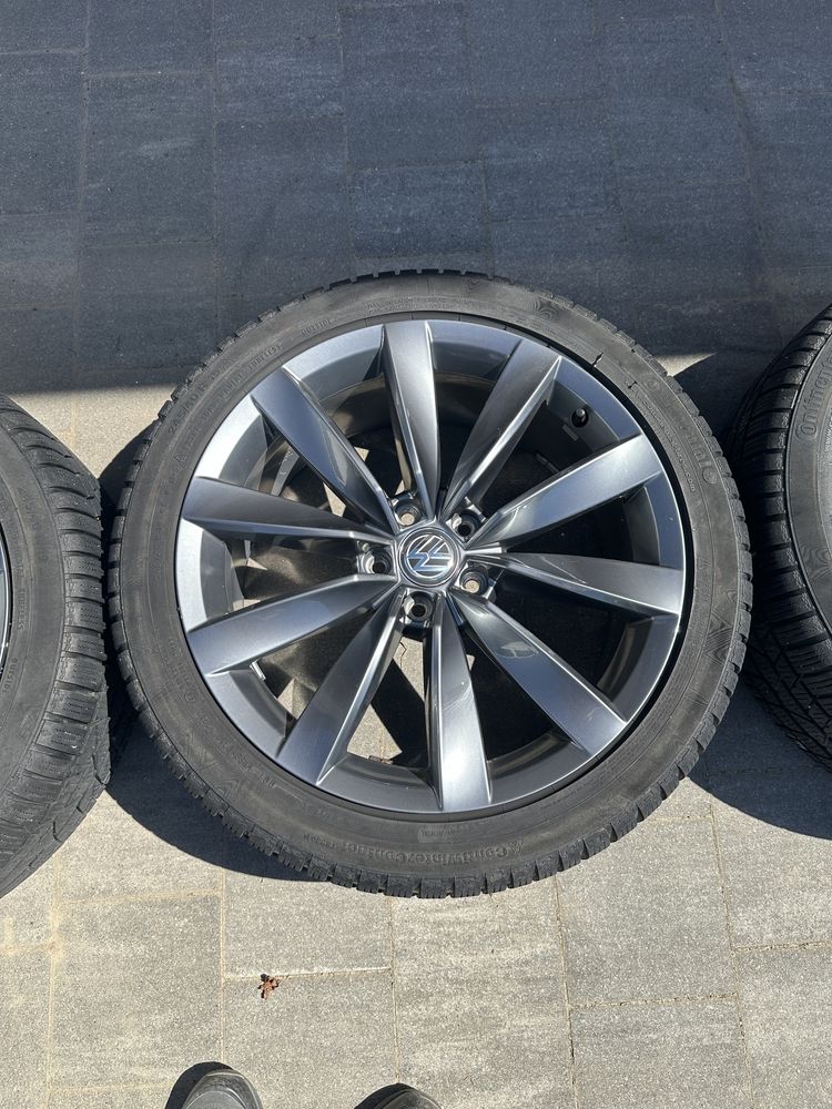 Oryginalne alufelgi koła vw arteon passat tiguan 19" zima 5x112 felgi