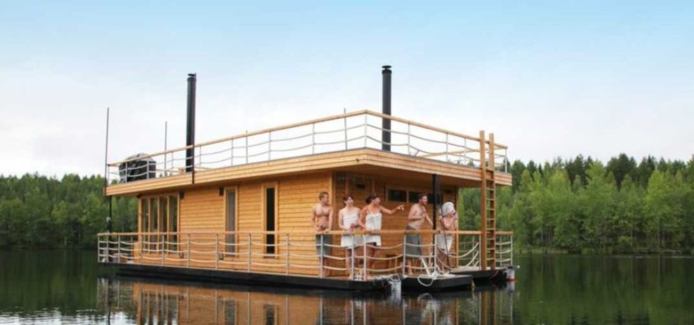Sauna ogrodowa - "BANIA" w ogrodzie lub na tratwie