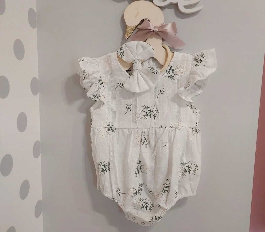 Rappera/ body w stylu boho bawełniane + opaska rozmiar 80 cm