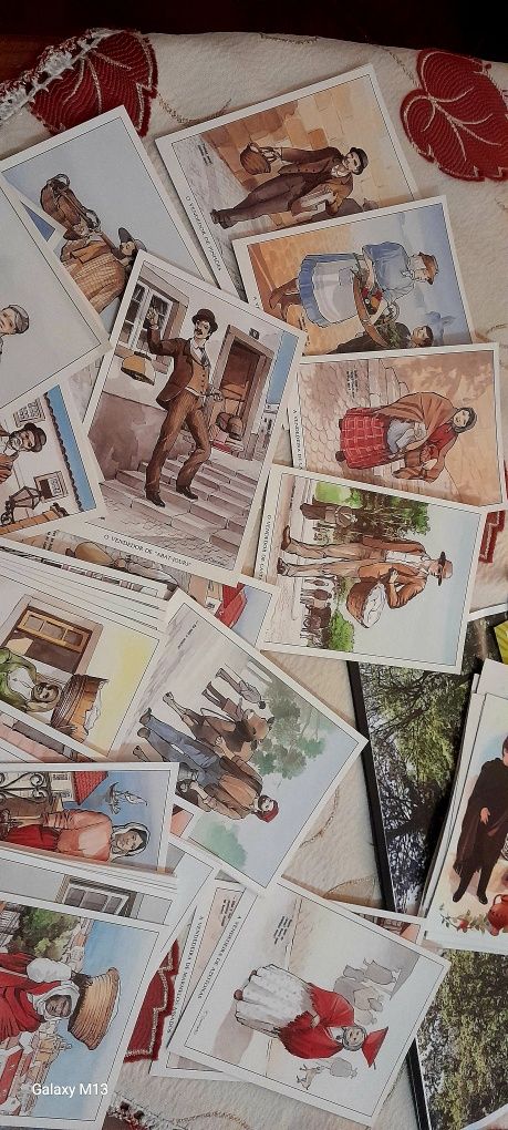 Postais pregões de Lisboa e trajes