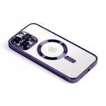 Etui Plecki do Iphone 13/14/15 Plus Pro Max Magnetyczne Ciemna Purpura