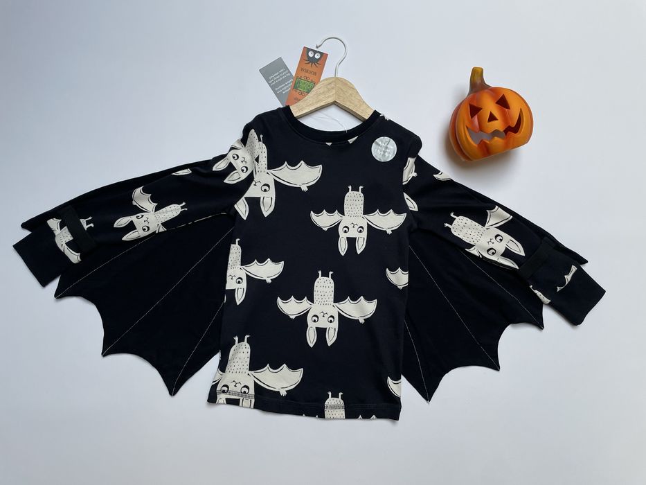 104 110 George bluzka ze skrzydłami nietoperza piżama halloween