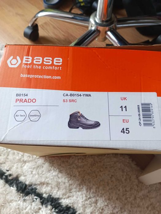 Buty Robocze Trzewiki Base PRADO B0154 S3 SRC / SMART - Nowe! R.45 box
