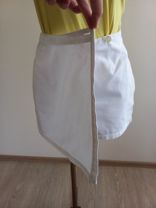 Białe spódnicospodenki damskie 100% bawełna J. CREW