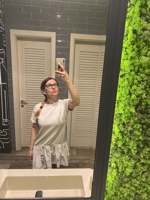 Серое белое платье Zara girls с воланом и принтом Сукня Турция Зара