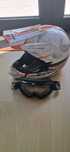 Capacete cross + óculos unik