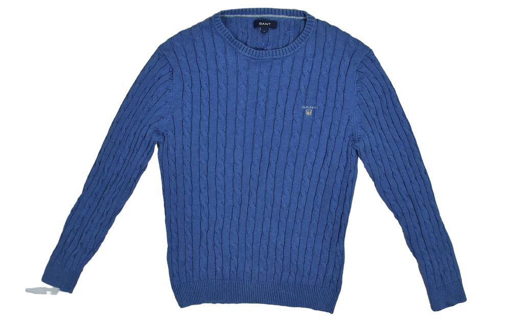 Gant Bawełniany Sweter Męski Warkocz L