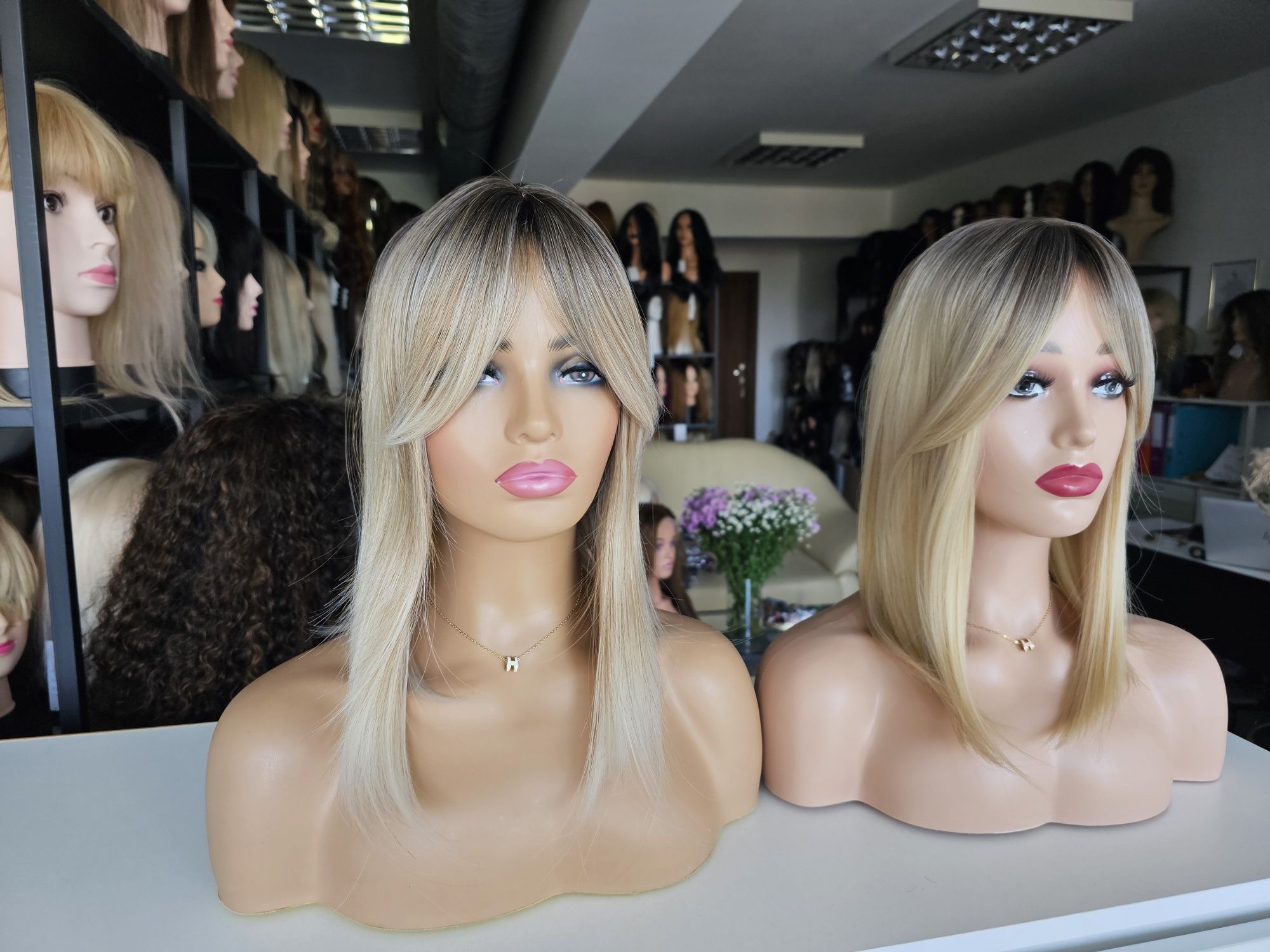 Tupet topper Nel beżowy blond słoneczny blond 3D naturalny efekt