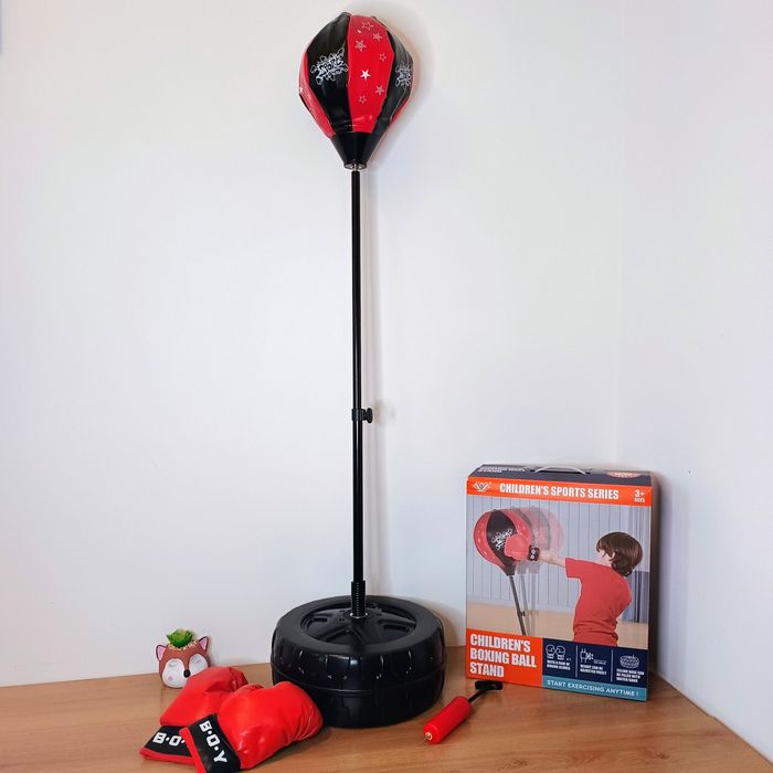 Боксерський набір на стійці до 125 см,боксерська груша,бокс дитячий