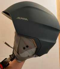 Alpina Unisex Grand Lavalan Kask narciarski, ink-grey matt, 54-57 cm