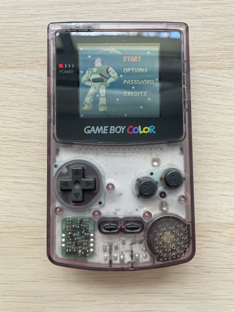 Gameboy color roxo transparente