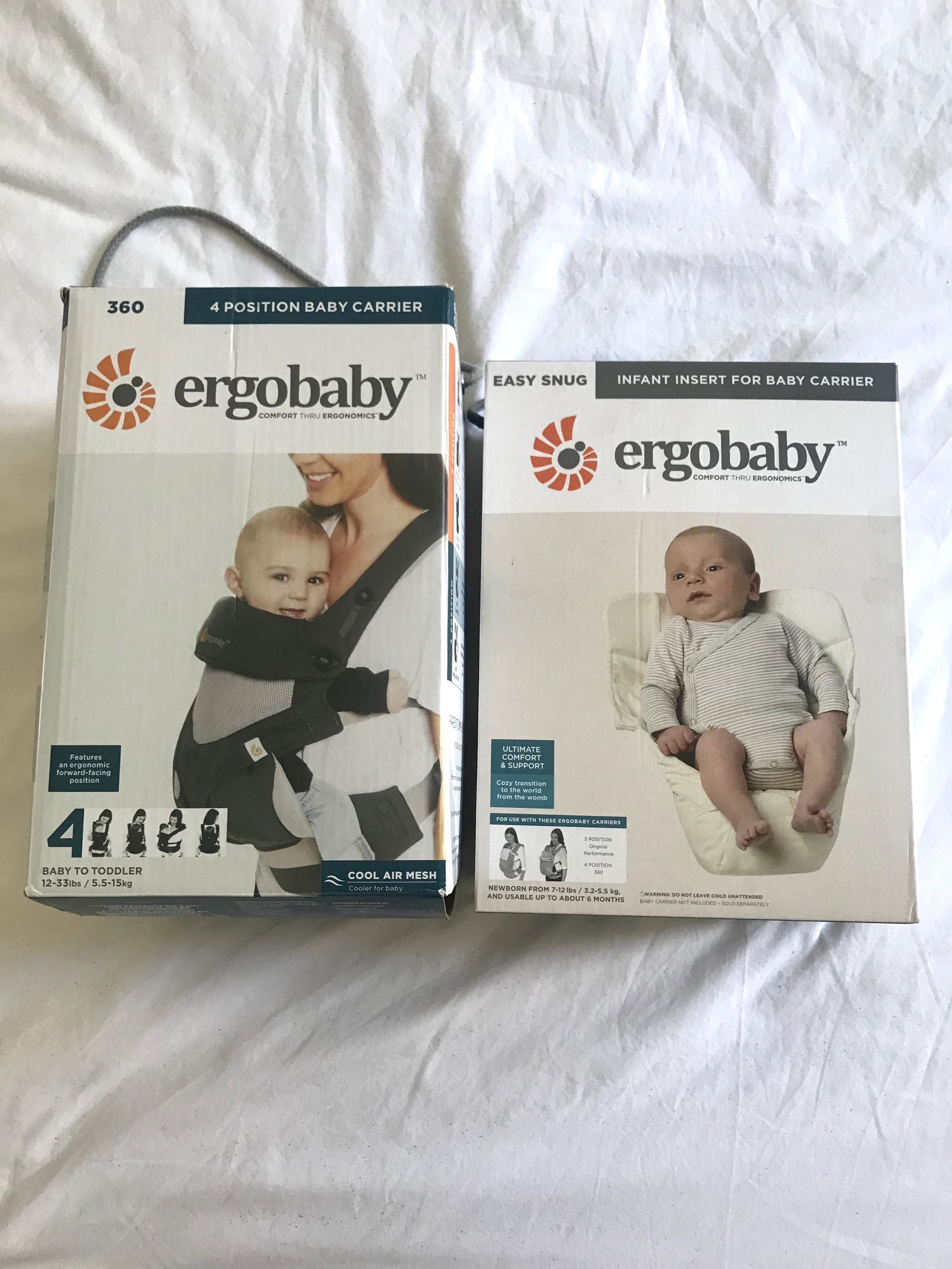 ergobaby 360 e redutor recém nascido