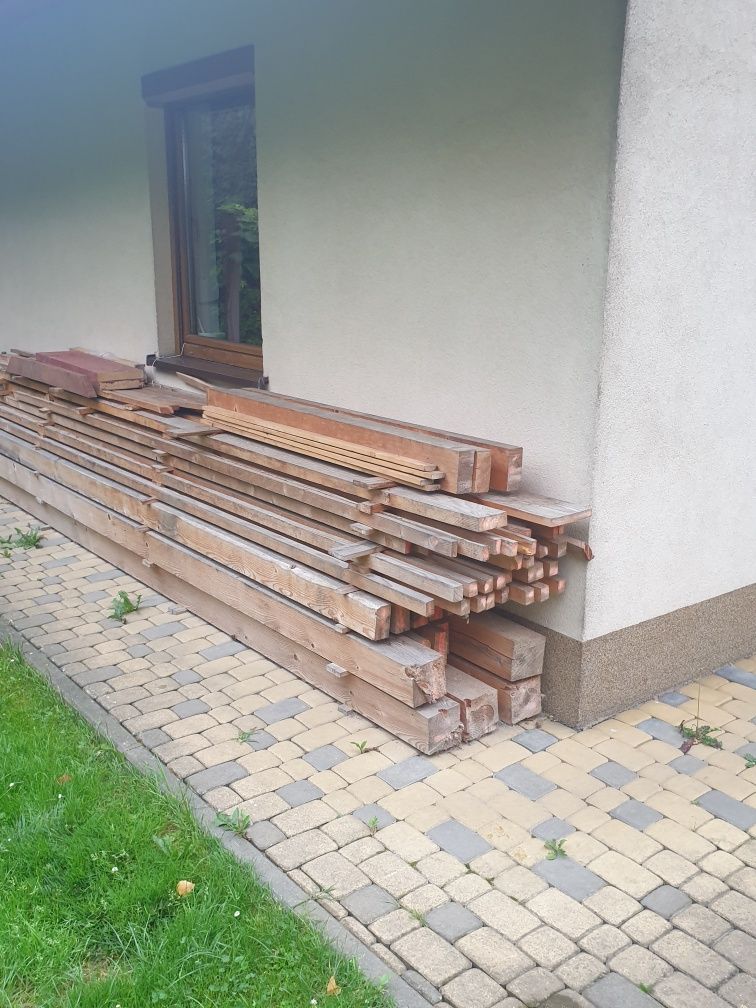 Drewno na wiatę, pergola, zadaszenie, posiadam kotwy, śruby, wkręty.