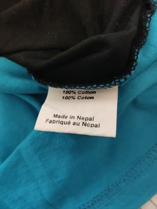 Túnica azul e preta, manga comprida S/M