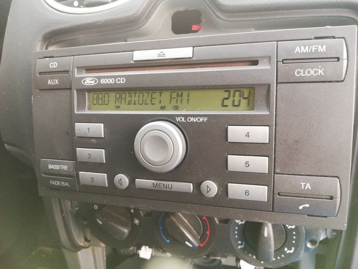 Radio 6000 CD oryginał z kodem Ford Focus C-Max Fiesta Fusion