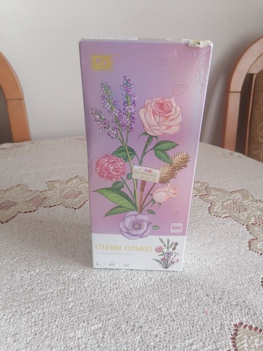 Klocki konstrukcyjne kwiaty, nowe