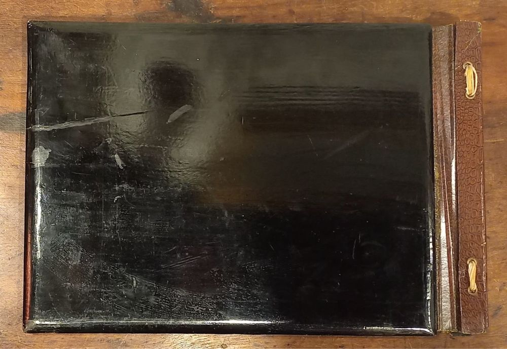 Álbum de fotos em madeira lacada