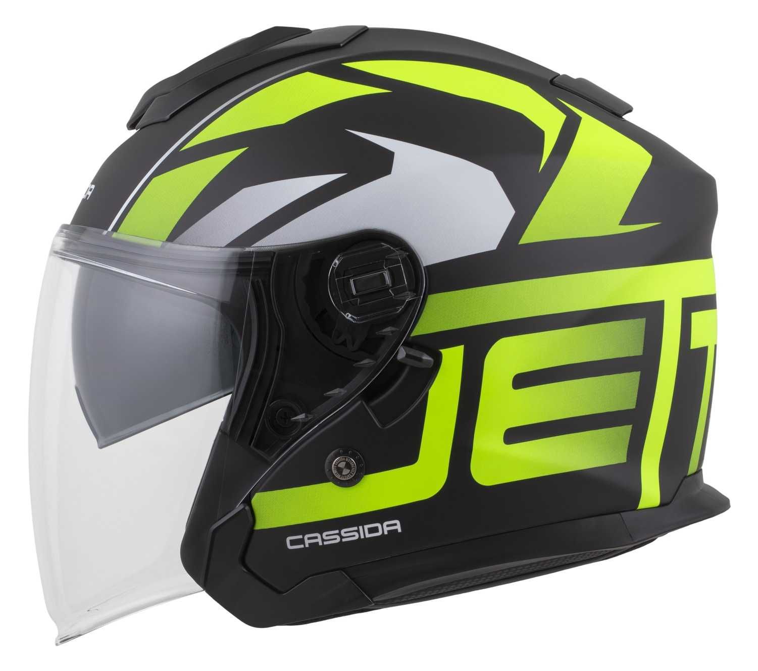 Kask motocyklowy Cassida Jet-Tech szyba antyfog interkom ready XS-XXL