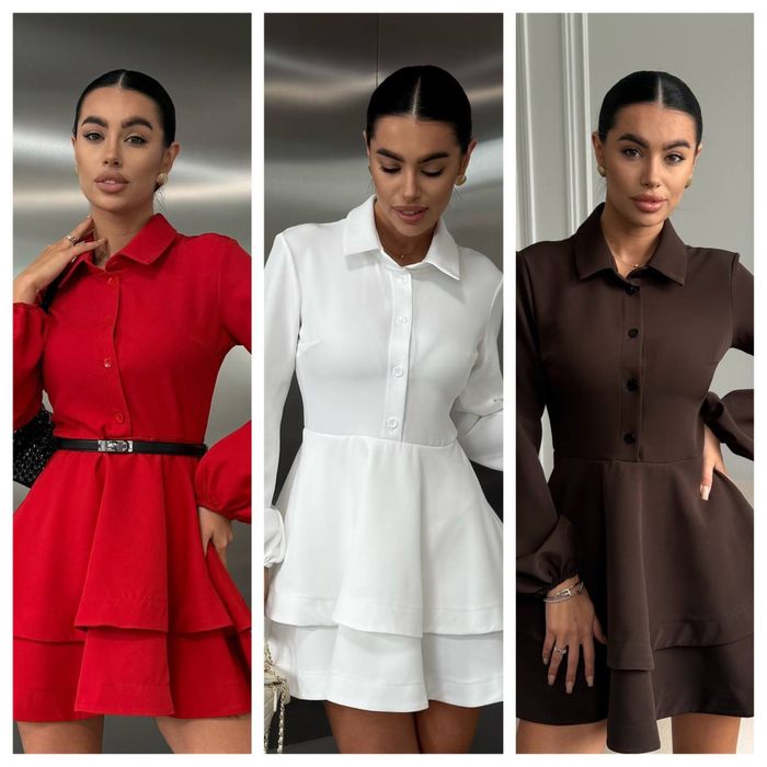 Жіноча сукня з воланами