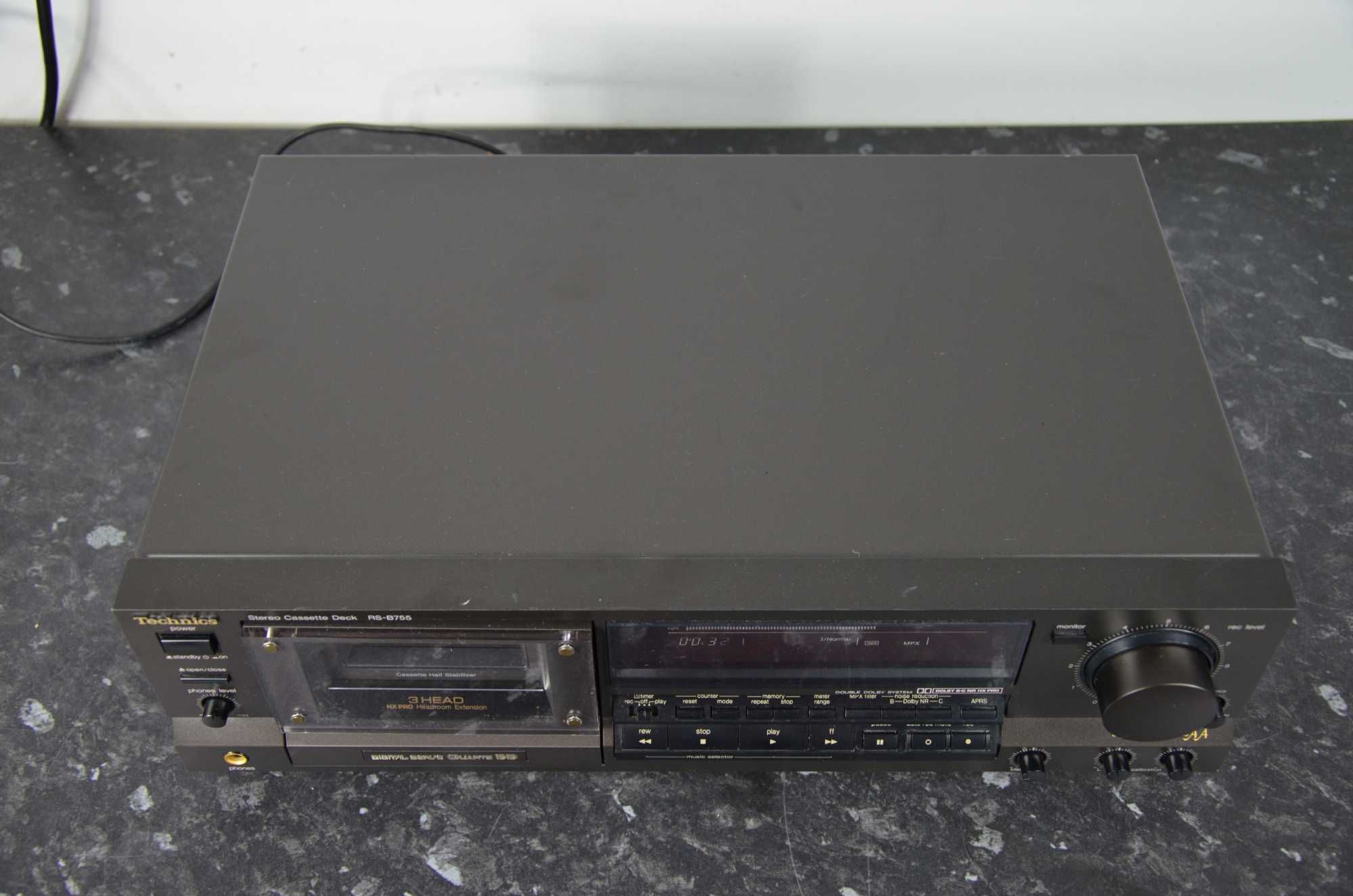Magnetofon kasetowy Technics RS-B755 czarny
