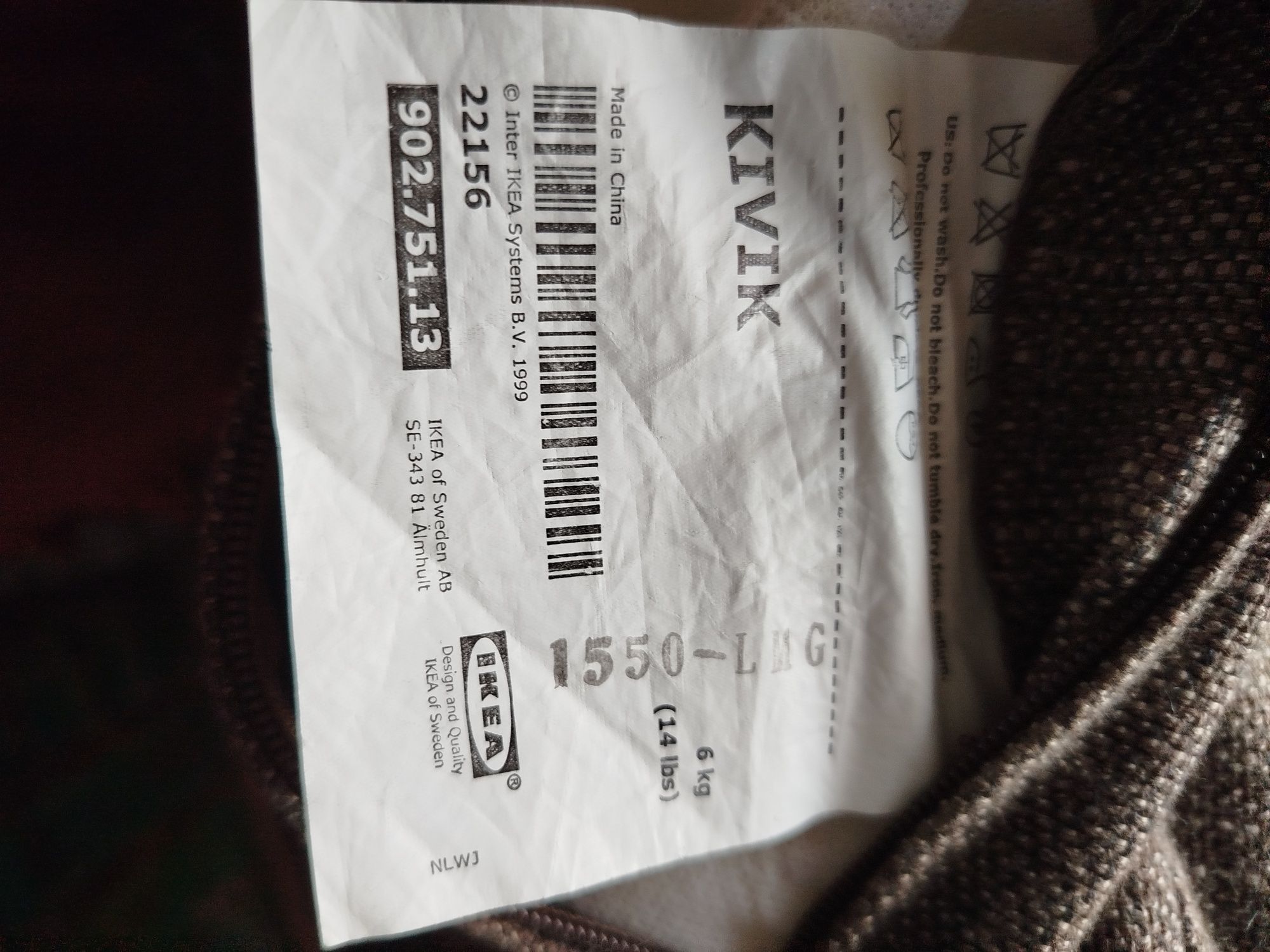 Sofá 3 lugares ikea Kivik