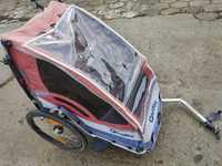 Wózek dla dziecka przyczepka rowerowa riksza roweru Queridoo Sportex1