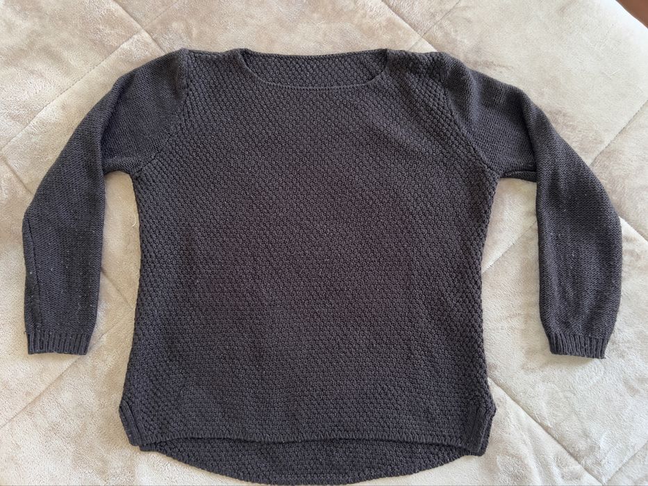 Camisola de malha castanha