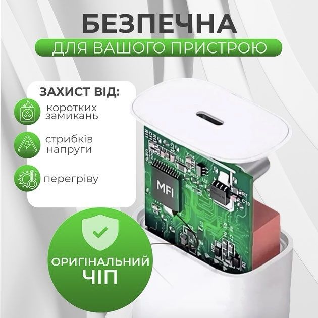 Комплект зарядний Apple 20W і 35W Iphone Lightning, Type-C епл айфон