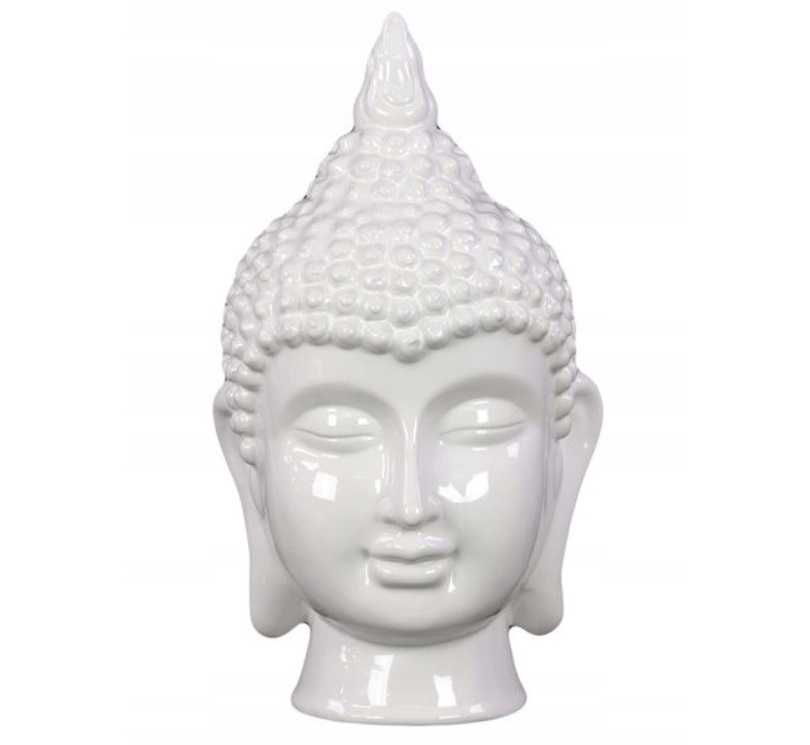 Figurka ceramiczna głowa Buddy dekoracja ozdoba lakierowana BUDDA 23cm