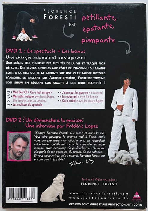 Florence Foresti-Fait des sketches à La Cigale- Collector-2007-DVD x 2