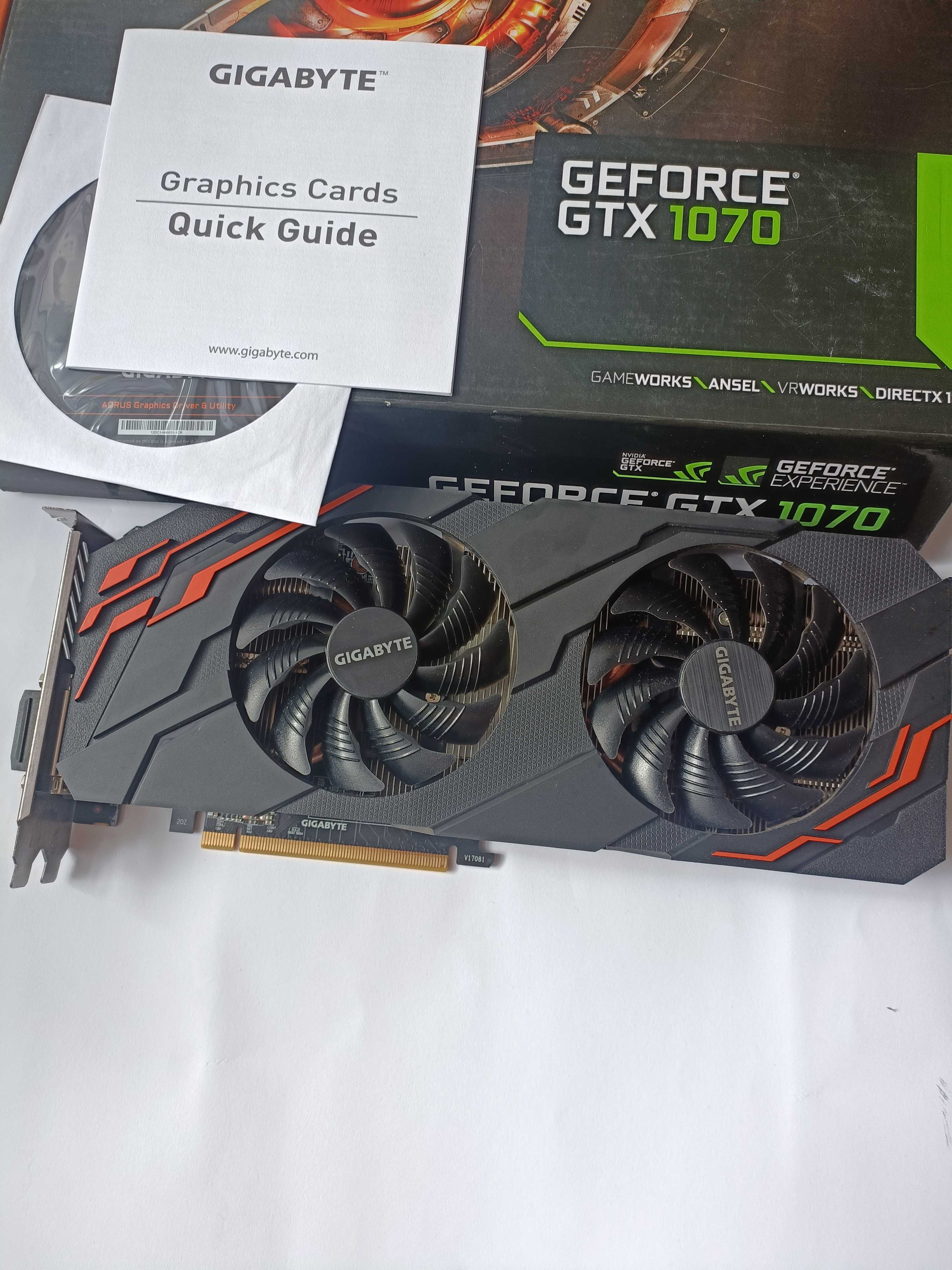 Відеокарта Gigabyte PCI-Ex GeForce GTX 1070 Windforce OC 8GB GDDR5