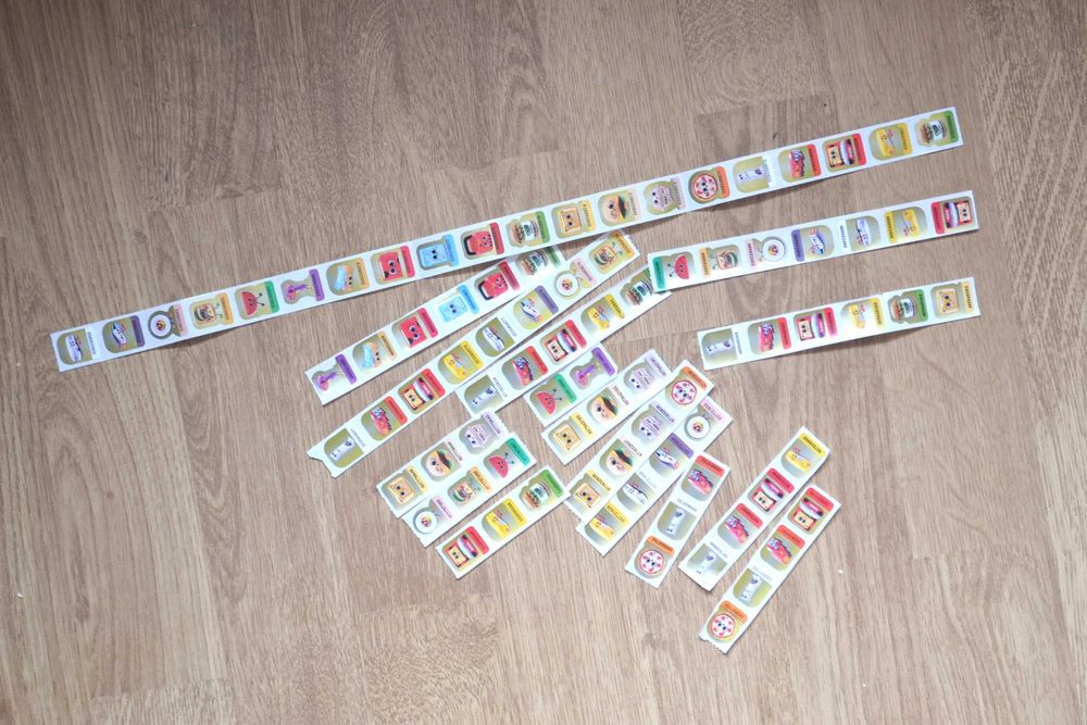 Naklejki Biedroniaki ogromny zestaw 85 sztuk