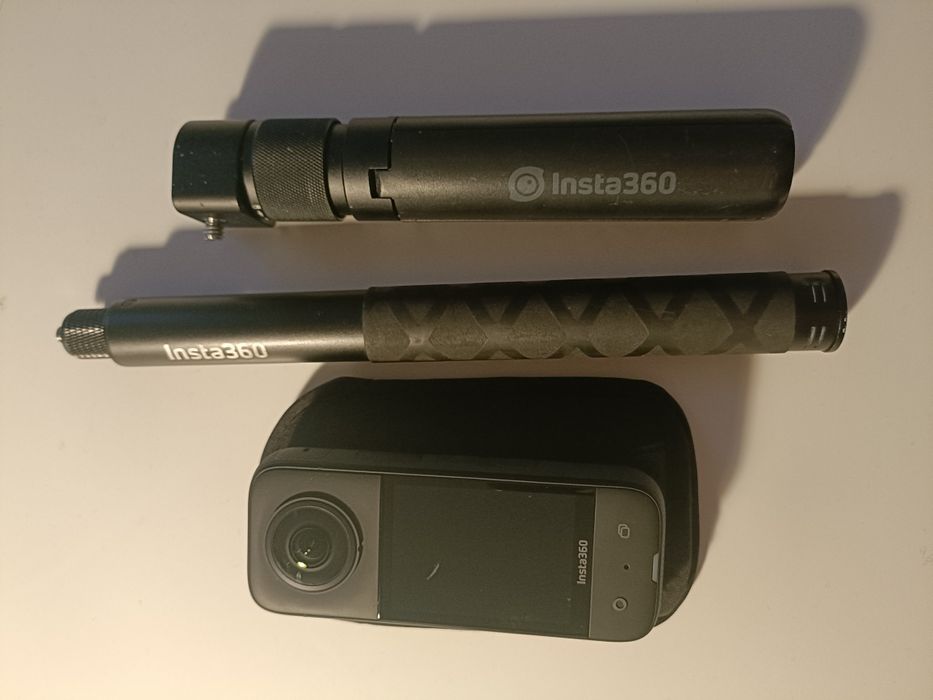 Insta 360 x3 z kijkiem + elementy montaż
