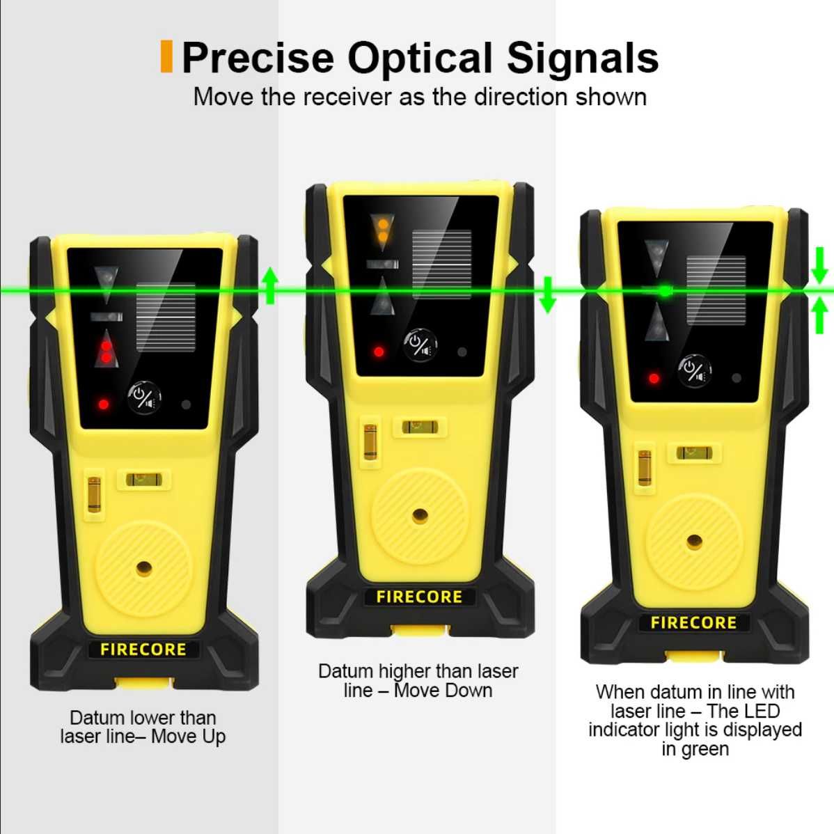 ОРИГІНАЛ! Приймач лазерний (ловушка) Firecore для лазерного рівня