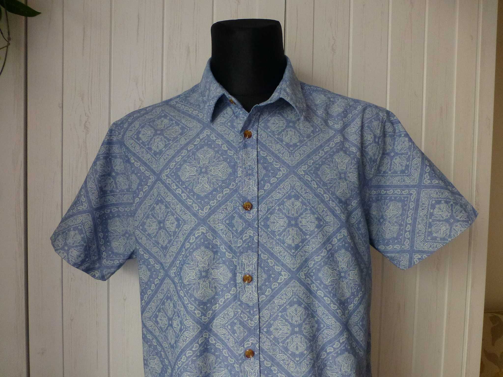 Letnia męska koszula wzór paisley Cedar Wood State L XL