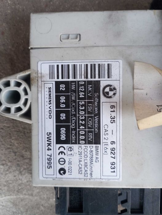 Блок управления двигателя, комплект замків BMW e60 3.0D m57n 7794218