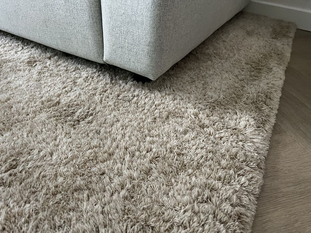 Dywan Shaggy beżowy 200x300 wyprany