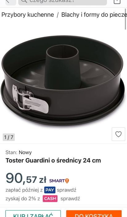 Tortownica Guardini Forma do ciasta 24 cm • 2dna Pow. nieprzywierająca