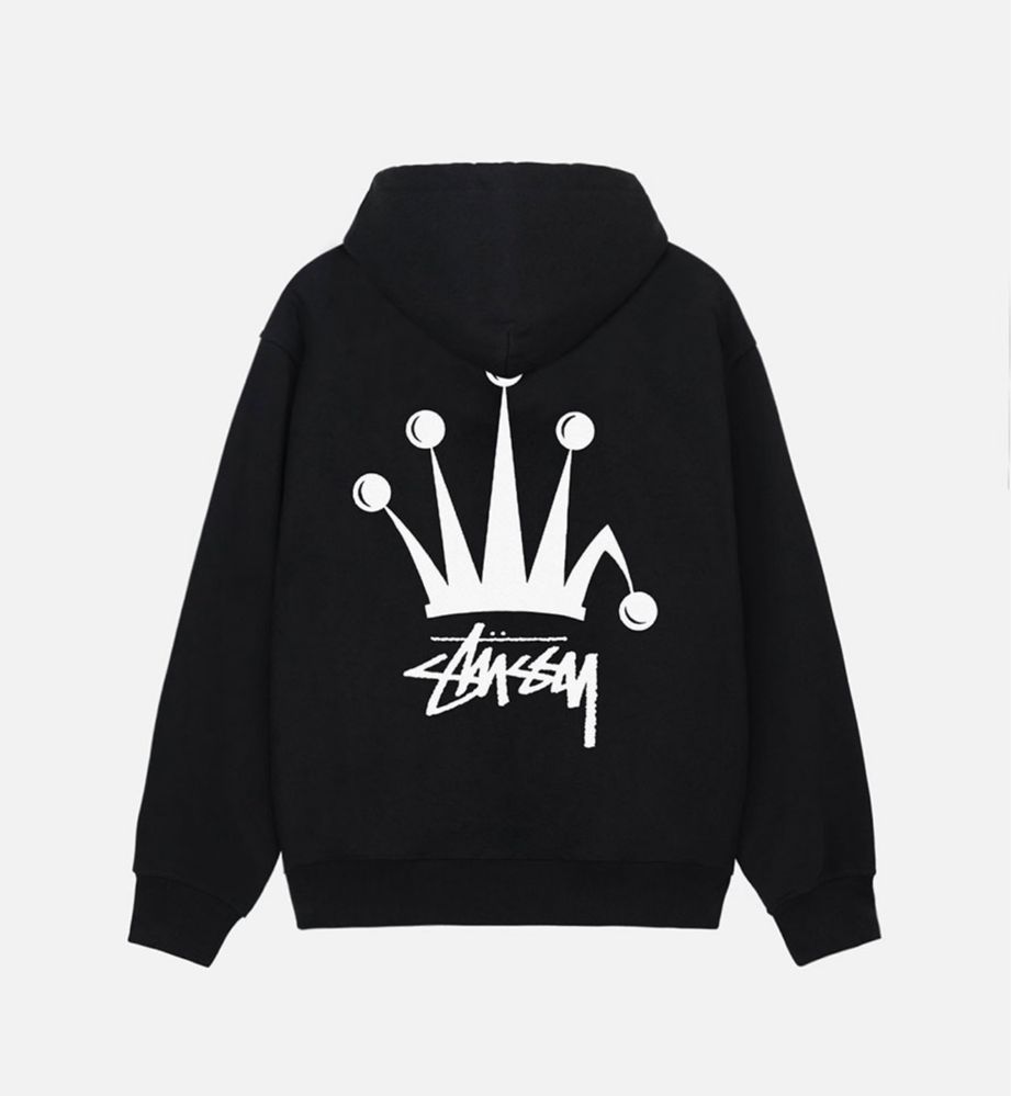 Худі Stussy regal crown zip hoodie Зіпка Стусі ОРИГІНАЛ!!!