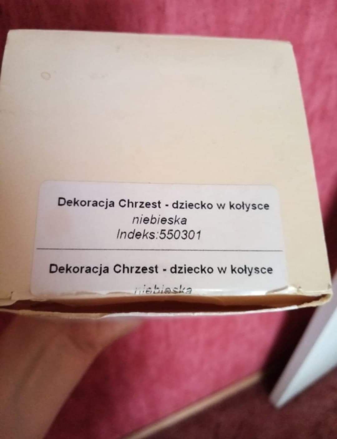 Dekoracja na chrzest