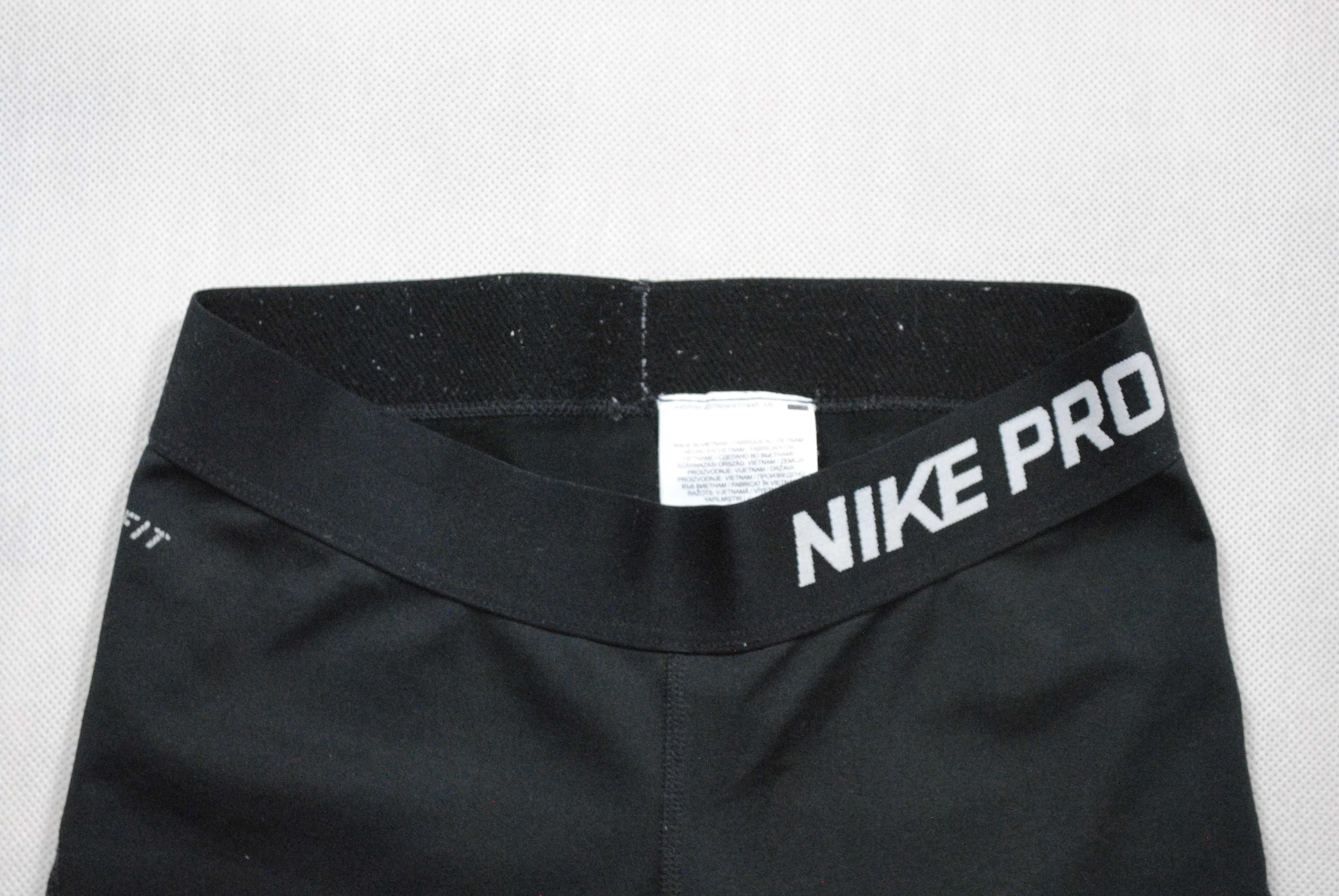 Nike Pro Dri-Fit Legginsy Damskie Krótkie Logo Unikat Klasyk XS